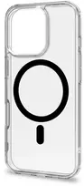 Telefono dėklas - Celly GELSKINMAG1113B „MagSafe“ dėklas, skirtas iPhone 16 Pro, skaidrus/juodas