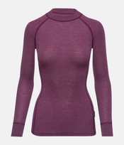 Termo marškinėliai Thermowave mot. Merino Active warm ilgom rankovėm rubino