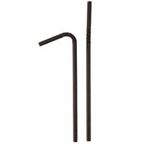 Šiaudeliai Popieriniai Juodi 6x220 mm Lankstūs