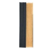 Šiaudeliai Popieriniai MIX 6x200 mm Juodi/Rudi