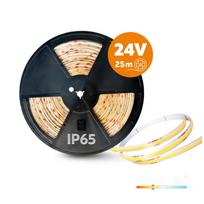 LED JUOSTA PREMIUM 10W/m COB 3000K IP65 24V 320LED/m 25m