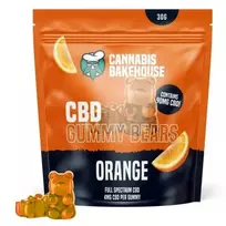 Cannabis Bakehouse CBD guminukai „Apelsinas“, 22 vnt. × 4 mg CBD, 30 g