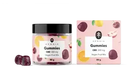 Hemnia veganiški CBD guminukai „Fruit Mix“ – 300 mg CBD, 30 vnt. × 10 mg, 80 g