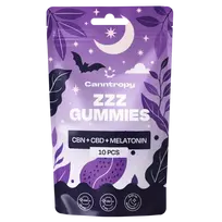 Canntropy CBN + CBD + melatonino guminukai – 10 vnt., 20 g