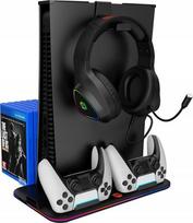 Canyon PS5 Charger Stand, Juoda