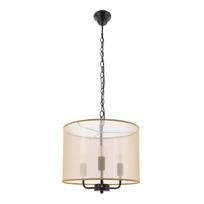 Šviestuvas lubų Candellux Lighting Pacifica 31-50045, E14, 3 x 40 W, aukso sp. / juoda sp.
