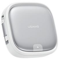 USAMS 3-IN-1 LAIDAS, SKIRTAS „MICROUSB USB-C“ IR „LIGHTNING“ JUNGČIAI, 60 W, IŠTRAUKIAMAS, SIDABRINIS