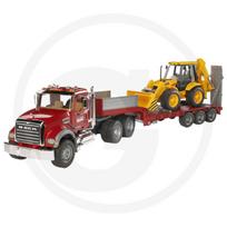Bruder sunkvežimis MACK Granite su krautuvu JCB 4CX