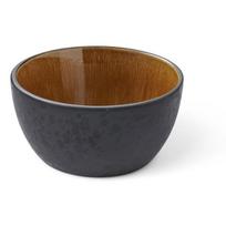 Skirta sriubai/salotoms juodos spalvos/gintarinės spalvos iš akmens masės mažas dubuo 600 ml Gastro Black/Amber – Bitz