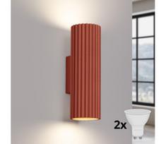 BRILAGI - LED sieninis šviestuvas CRESTO 2xGU10/10W/230V 20 cm oranžinis
