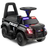 Vaikiškas Policijos elektromobilis Costway, juodas