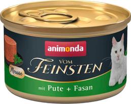 Šlapias kačių maistas Animonda Vom Feinsten Mousse, kalakutiena/fazanų mėsa, 0.085 kg