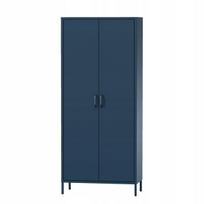 Metalinė spinta Modern Flavio, 80x45x185 cm, tamsiai mėlyna