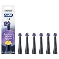 Oral-B iO Radiant White replacement brush head, black, 6 pcs (785051)