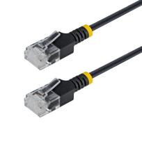 StarTech.com 2M Black Ultra Slim Cat6A  Ethernet Cable, Utp, Pure