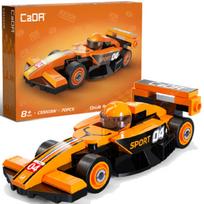 CaDA konstruktoriaus rinkinys „Lenktyninis automobilis“ „Circuit Racing Car Orange“ 70 dalių, uniwersalny
