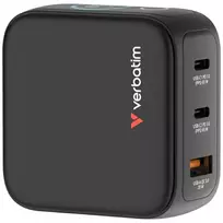 Verbatim Mini Charger travel charger | 65W | GaN | USB-C | with USB-C to USB-C cable included
