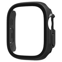 Spigen Thin Fit 360 Case Black Polycarbonate (PC), Tempered glass