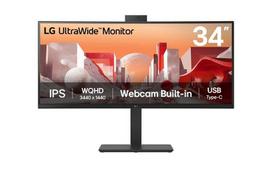 LG Electronics 34BA85QE-B.AEU (86.7 cm (34 inches), black, UWQHD, IPS, Curved, Full-HD Webcam/Microphone)