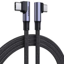 UGREEN US335 70696 angled USB-C - USB-C PD QC FCP 100W 5A 480Mb/s 1m cable - black