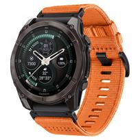 Tech-Protect Nylon Classic Strap for Garmin Fenix 5X / 5X Plus / 6X / 6X Pro / 7X / 8 / 8 Pro / 9 / 9 Pro (51 mm) - Orange