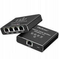 Qoltec Ethernet Mini Switch Splitter 1x4 RJ45