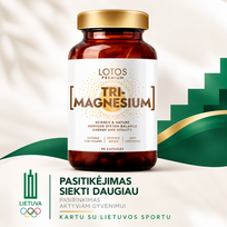 TRI-MAGNESIUM Magnis, 90 kapsulių