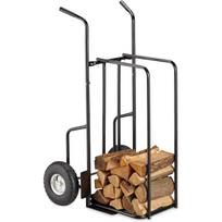 Relaxdays XL malkų vežimėlis su pripučiamais ratais, iki 200 kg, juodas