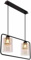 Šviestuvas lubų Candellux Lighting Destro 32-51707, E27, 2 x 40 W, gintaro sp. / juoda sp.
