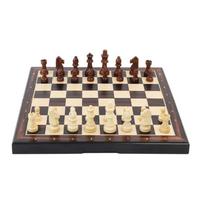 Šachmatai ir šaškės Wooden 2in1