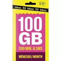 LABAS pakuotė 100GB + 200 MIN