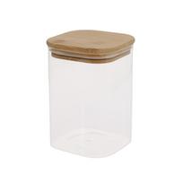 Prieskonių indelis su bambukiniu dangteliu, 1,1 l, 10 × 10 × 14 cm