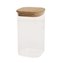 Prieskonių indelis su bambukiniu dangteliu, 1,4 l, 10 × 10 × 17,5 cm