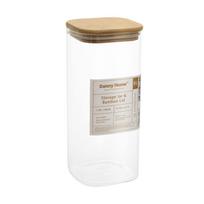 Prieskonių indelis su bambukiniu dangteliu, 1,9 l, 10 × 10 × 23 cm