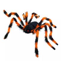 Milžiniškas juodas ir oranžinis voras su lankstomomis kojomis, 80 cm