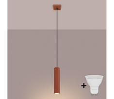BRILAGI - LED pakabinamas šviestuvas ant laido CRESTO 1xGU10/10W/230V oranžinis