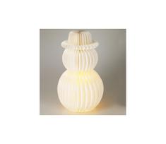 LED Kalėdinė dekoracija 12xLED/3xAA 39 cm šiltai balta sniego senis
