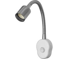 Osram - Reguliuojama sieninė lempa PLUG TUBE FLEX 1xGU10/5W/230V matinis chromas/balta
