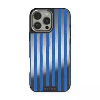 Kafenio - iPhone 16 Pro Max Case, Elite Mirror Dark (MagSafe) / Silver