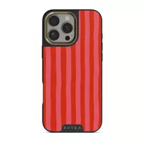 Pomegranate - iPhone 16 Pro Case, Elite Dark (MagSafe) / Gold