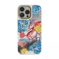 Aegean Affair - iPhone 16 Pro Case, Elite Mirror Light (MagSafe) / Gold