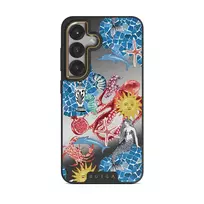 Aegean Affair - Samsung Galaxy S25 Case, Elite Mirror Dark (Magnetic) / Gold