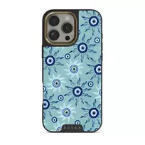 Blue Gaze - iPhone 16 Pro Case, Elite Dark (MagSafe) / Gold