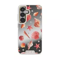 Seashells - Samsung Galaxy S25 Case, Elite Mirror Light (Magnetic) / Gold