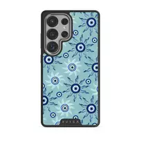Blue Gaze - Samsung Galaxy S25 Ultra Case, Elite Dark (Magnetic) / Silver