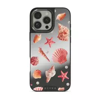 Seashells - iPhone 16 Pro Case, Elite Mirror Dark (MagSafe) / Gunmetal