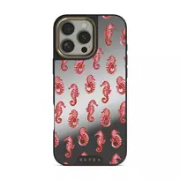 Coral Reef - iPhone 16 Pro Case, Elite Mirror Dark (MagSafe) / Gold