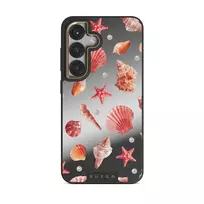 Seashells - Samsung Galaxy S25 Plus Case, Elite Mirror Dark (Magnetic) / Gold