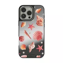 Seashells - iPhone 16 Pro Case, Elite Mirror Dark (MagSafe) / Silver