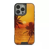 Golden Sky - iPhone 16 Pro Case, Elite Dark (MagSafe) / Silver